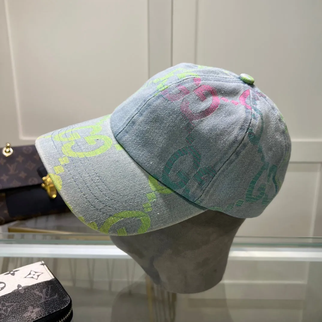 2 Colors GG Printed Baseball Caps