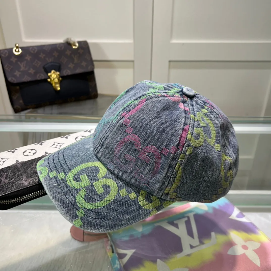 2 Colors GG Printed Baseball Caps