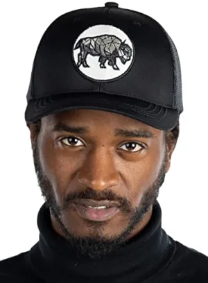 Buffalo Geometric Mesh Trucker Hat by Funky Junque