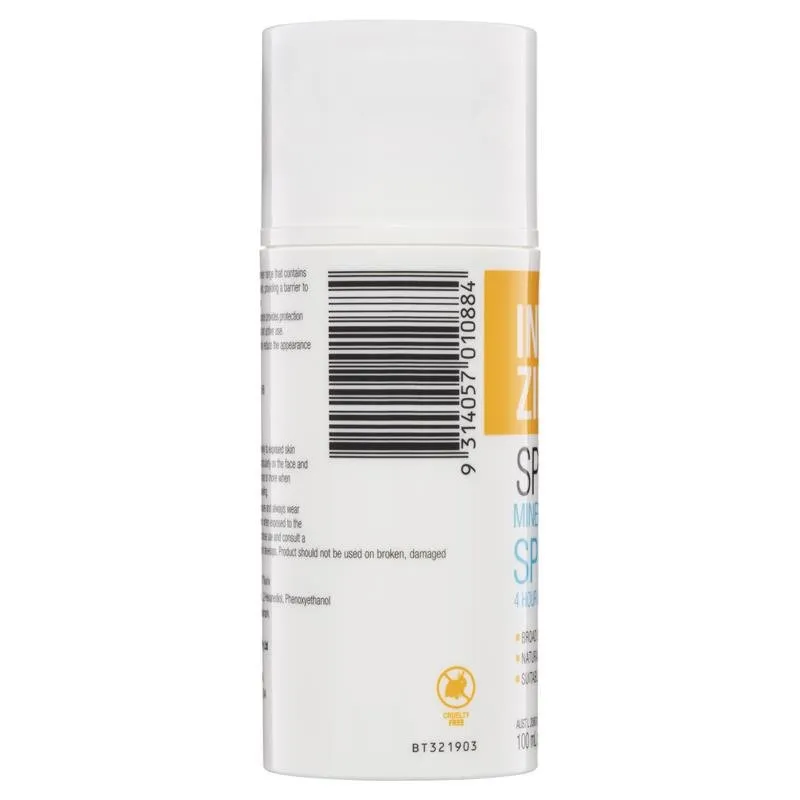 [Expiry: 11/2026] Invisible Zinc Sport Mineral Sunscreen SPF 50  100mL