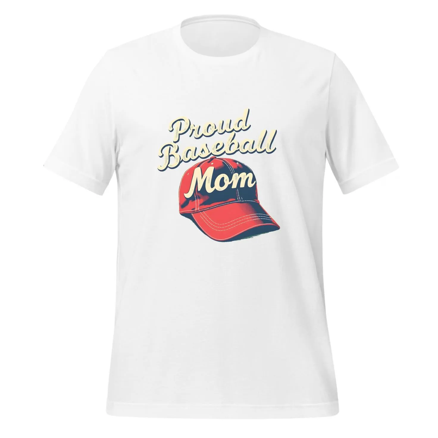 Proud Baseball Mom Retro Cap | Classic T-Shirt (Unisex)