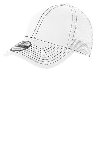 Stretch Mesh Contrast Stitch Cap