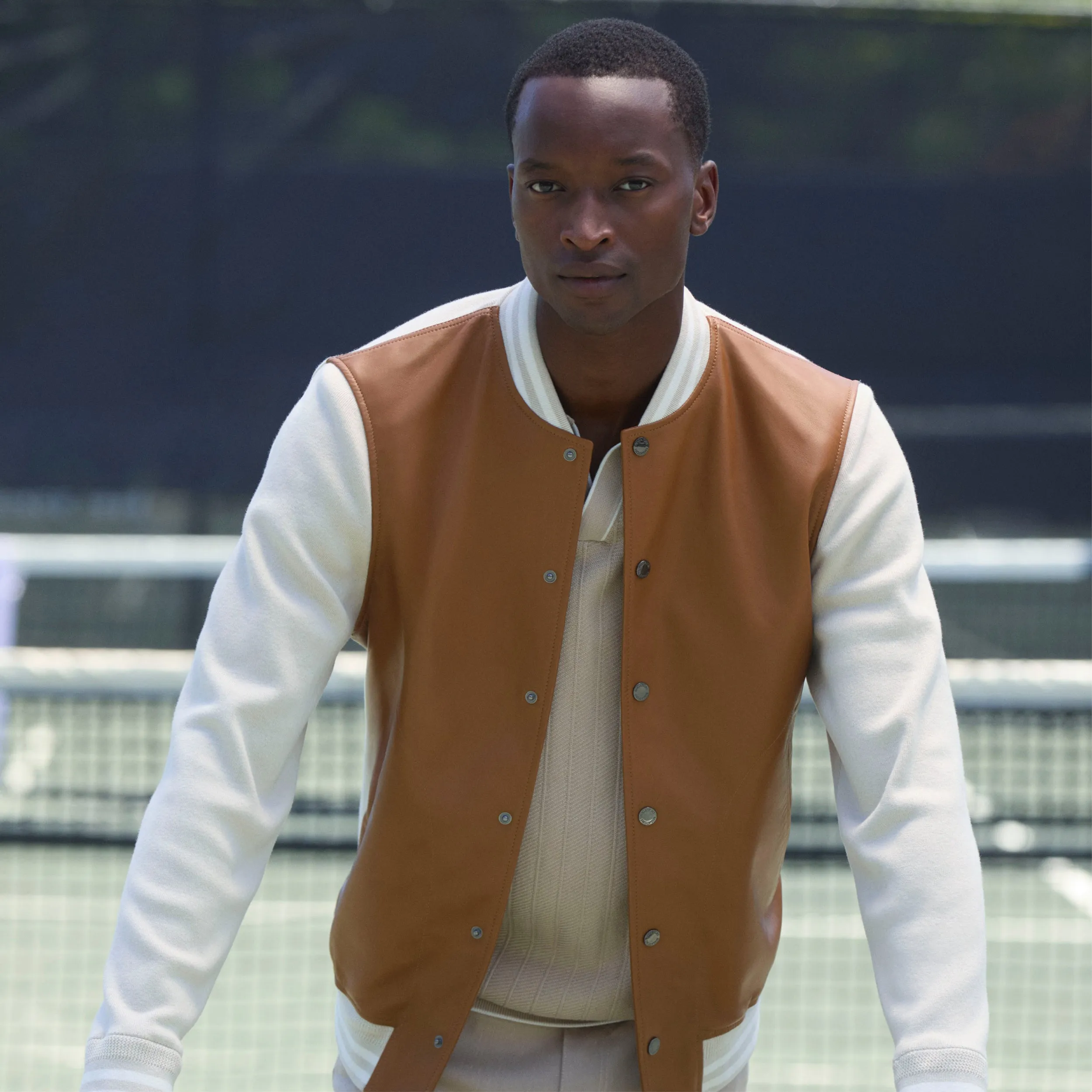 Varsity Hybrid Bomber Jacket